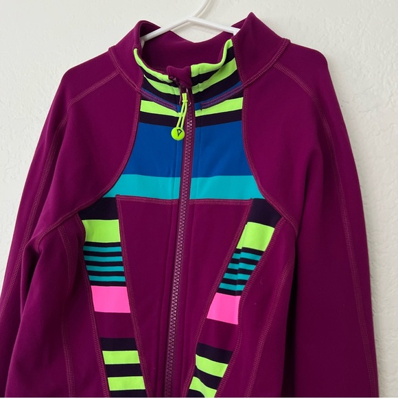Ivivva By Lululemon Zip Long Sleeve Perfect Your Practice Jacket Girls Size 14 - Picture 3 of 9